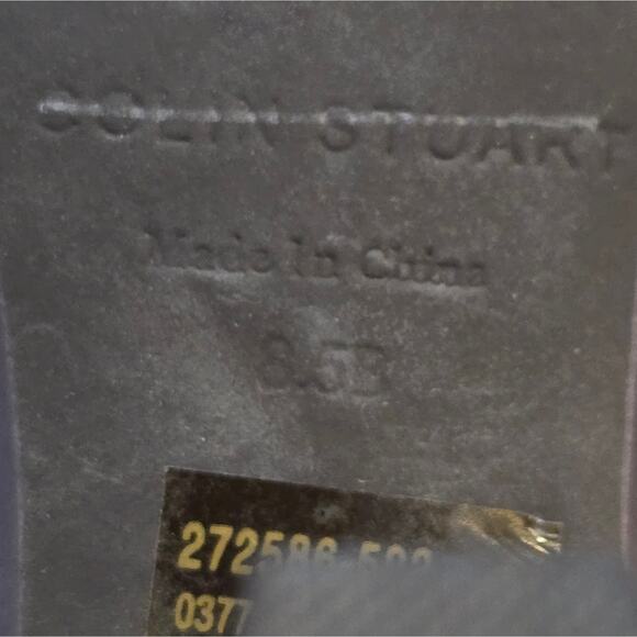 Colin Stuart Moss Green Tall Suede Wide Calf Boots Size 8.5 - Picture 12 of 16